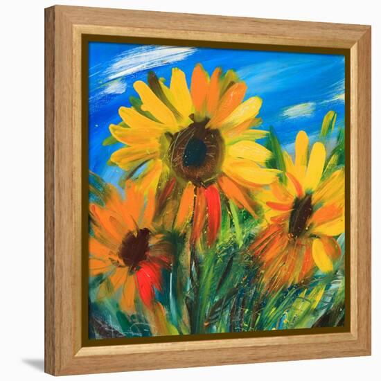 The Sunflowers-balaikin2009-Framed Stretched Canvas