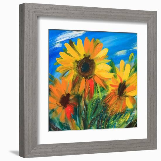 The Sunflowers-balaikin2009-Framed Art Print