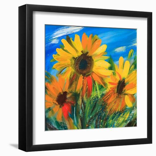 The Sunflowers-balaikin2009-Framed Art Print