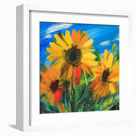 The Sunflowers-balaikin2009-Framed Art Print