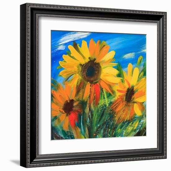 The Sunflowers-balaikin2009-Framed Art Print