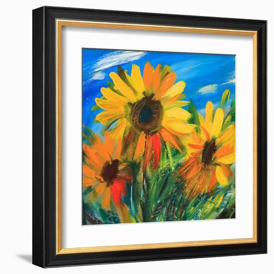 The Sunflowers-balaikin2009-Framed Art Print