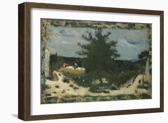 The Sunny Road, Laville Pond; La Route Ensoleillee, L'Etang Laville-Edouard Vuillard-Framed Giclee Print