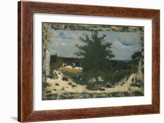 The Sunny Road, Laville Pond; La Route Ensoleillee, L'Etang Laville-Edouard Vuillard-Framed Giclee Print