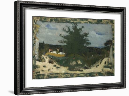 The Sunny Road, Laville Pond; La Route Ensoleillee, L'Etang Laville-Edouard Vuillard-Framed Giclee Print