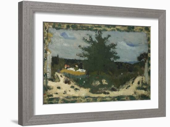 The Sunny Road, Laville Pond; La Route Ensoleillee, L'Etang Laville-Edouard Vuillard-Framed Giclee Print