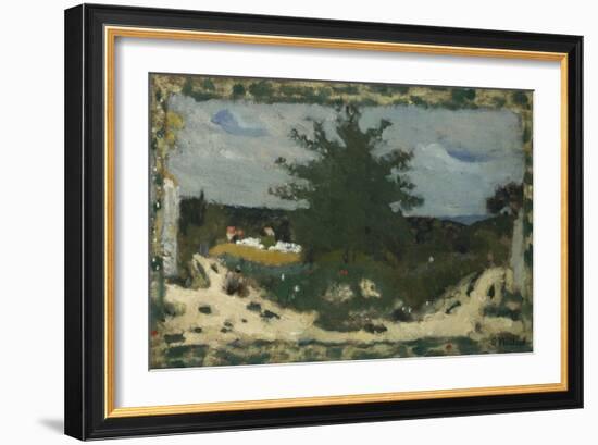 The Sunny Road, Laville Pond; La Route Ensoleillee, L'Etang Laville-Edouard Vuillard-Framed Giclee Print