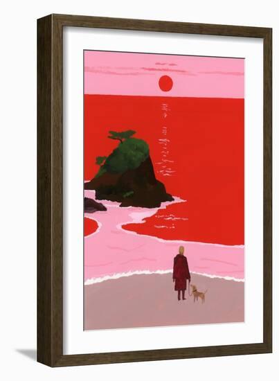 The sunset coast-Hiroyuki Izutsu-Framed Giclee Print