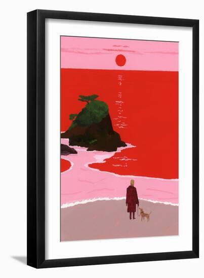 The sunset coast-Hiroyuki Izutsu-Framed Giclee Print