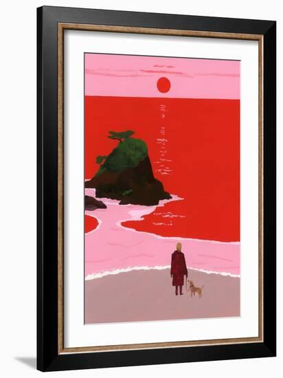 The sunset coast-Hiroyuki Izutsu-Framed Giclee Print