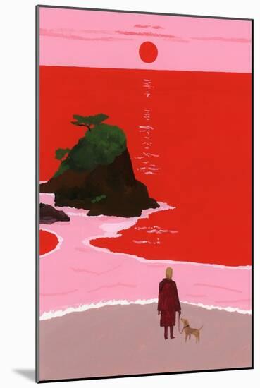 The sunset coast-Hiroyuki Izutsu-Mounted Giclee Print