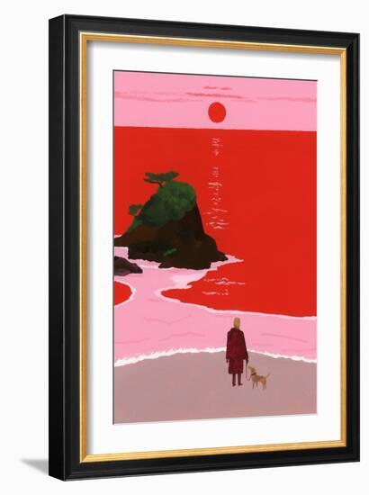 The sunset coast-Hiroyuki Izutsu-Framed Giclee Print