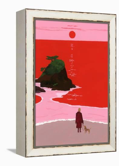 The sunset coast-Hiroyuki Izutsu-Framed Premier Image Canvas