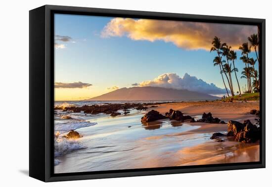 The Sunset Creates a Warm Glow on a Beach in Maui.-MH Anderson Photography-Framed Premier Image Canvas