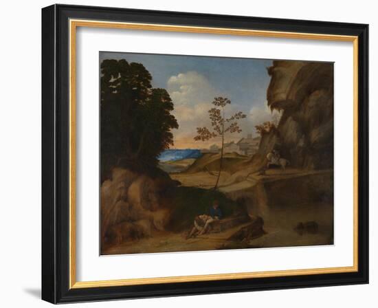 The Sunset (Il Tramont), 1506-1510-Giorgione-Framed Giclee Print