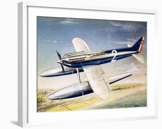 The Supermarine S6 Seaplane-John Henry Batchelor-Framed Giclee Print