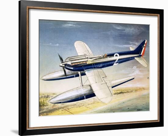 The Supermarine S6 Seaplane-John Henry Batchelor-Framed Giclee Print