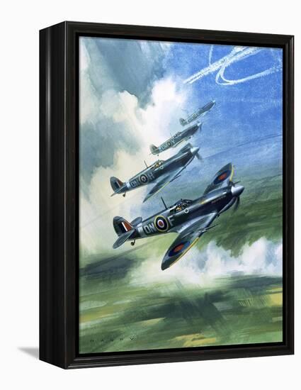 The Supermarine Spitfire Mark Ix-Wilf Hardy-Framed Premier Image Canvas