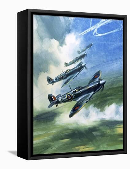 The Supermarine Spitfire Mark Ix-Wilf Hardy-Framed Premier Image Canvas