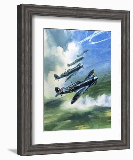 The Supermarine Spitfire Mark Ix-Wilf Hardy-Framed Giclee Print