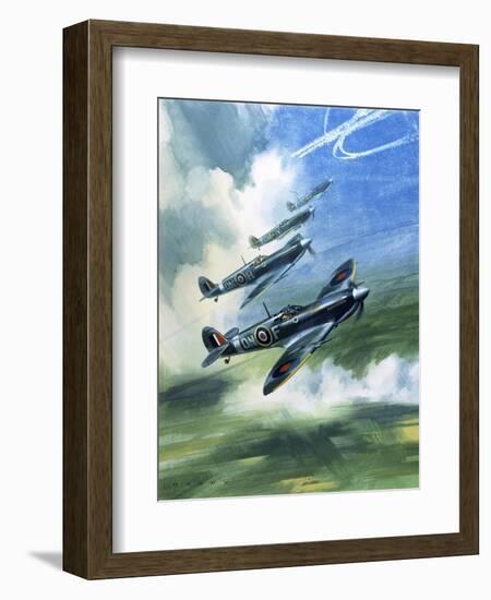 The Supermarine Spitfire Mark Ix-Wilf Hardy-Framed Giclee Print