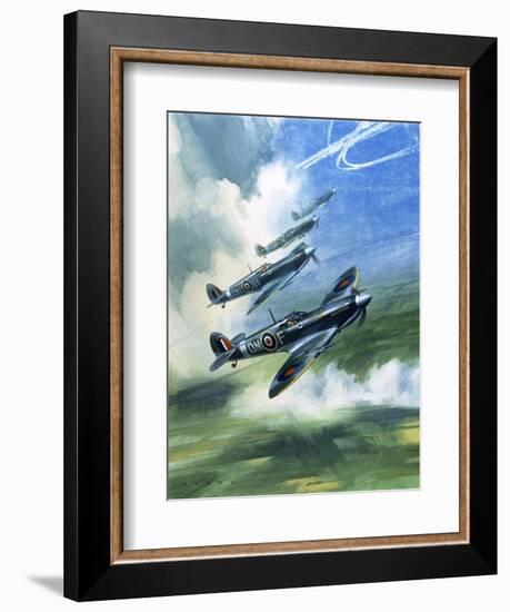 The Supermarine Spitfire Mark Ix-Wilf Hardy-Framed Giclee Print