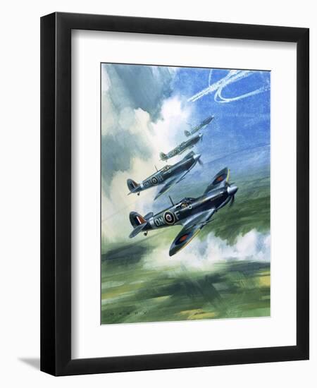 The Supermarine Spitfire Mark Ix-Wilf Hardy-Framed Giclee Print