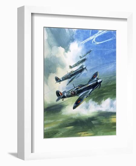 The Supermarine Spitfire Mark Ix-Wilf Hardy-Framed Giclee Print