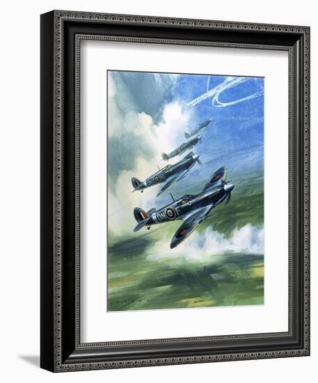 The Supermarine Spitfire Mark Ix-Wilf Hardy-Framed Giclee Print