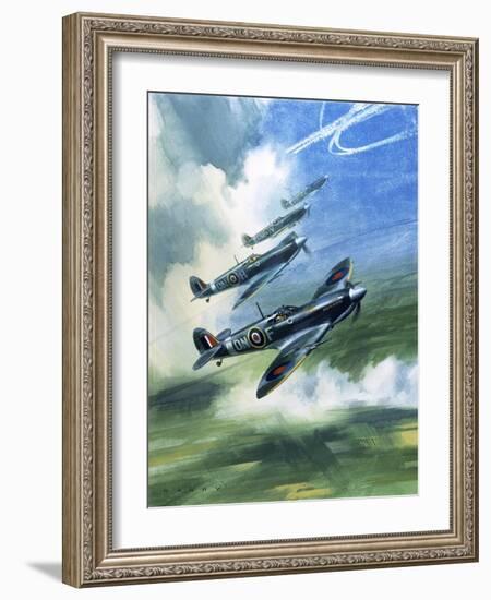 The Supermarine Spitfire Mark Ix-Wilf Hardy-Framed Giclee Print