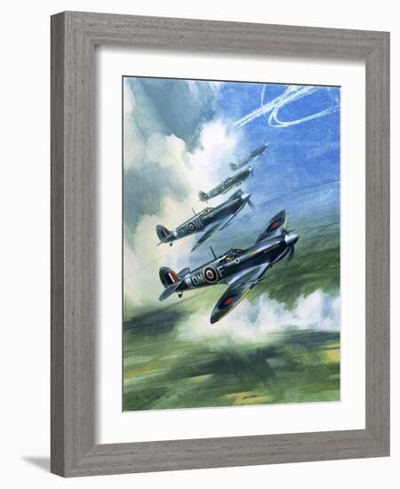 The Supermarine Spitfire Mark Ix-Wilf Hardy-Framed Giclee Print