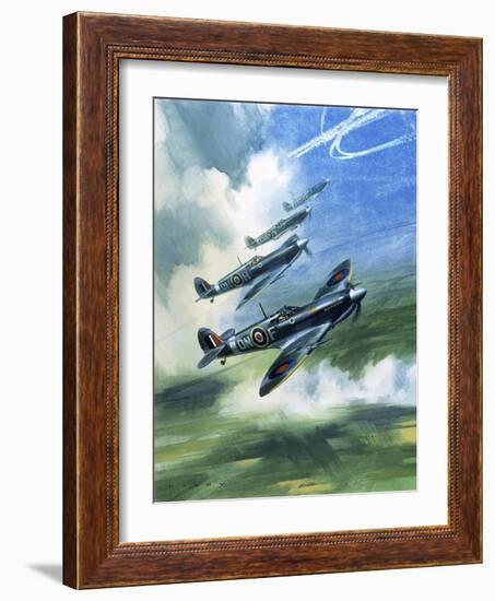 The Supermarine Spitfire Mark Ix-Wilf Hardy-Framed Giclee Print