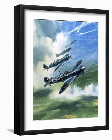 The Supermarine Spitfire Mark Ix-Wilf Hardy-Framed Giclee Print