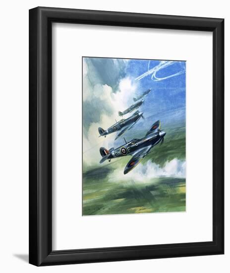 The Supermarine Spitfire Mark Ix-Wilf Hardy-Framed Premium Giclee Print