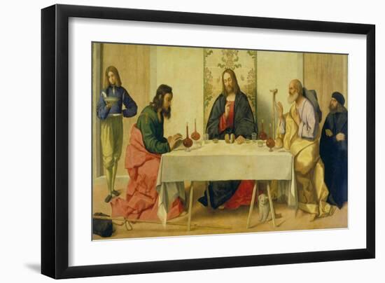 The Supper at Emmaus, 1520-Vincenzo Di Biagio Catena-Framed Giclee Print