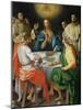 The Supper at Emmaus, 1525-Jacopo da Carucci Pontormo-Mounted Giclee Print