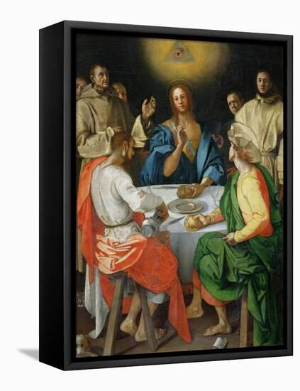 The Supper at Emmaus, 1525-Jacopo da Carucci Pontormo-Framed Premier Image Canvas