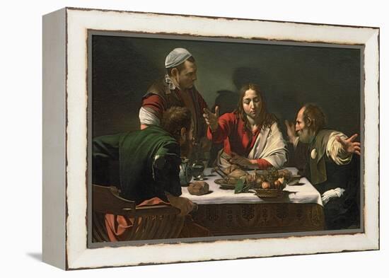 The Supper at Emmaus, 1601-Caravaggio-Framed Premier Image Canvas