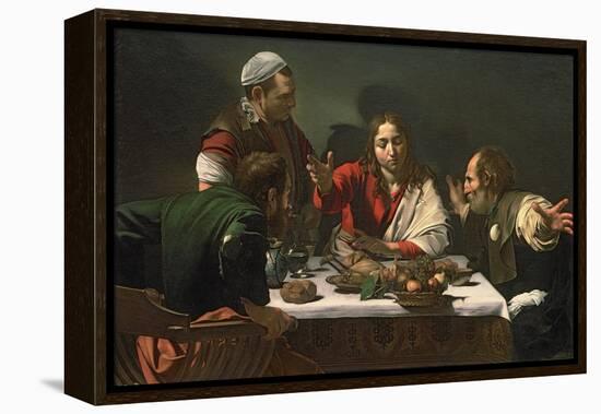 The Supper at Emmaus, 1601-Caravaggio-Framed Premier Image Canvas