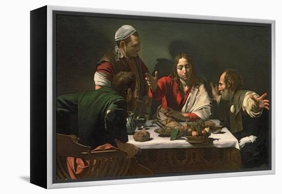 The Supper at Emmaus, 1601-Caravaggio-Framed Premier Image Canvas