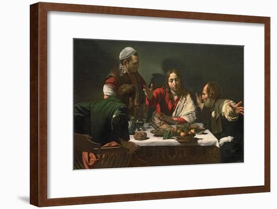 The Supper at Emmaus, 1601-Caravaggio-Framed Giclee Print