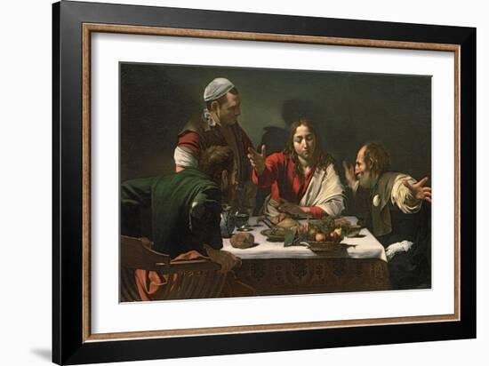 The Supper at Emmaus, 1601-Caravaggio-Framed Giclee Print