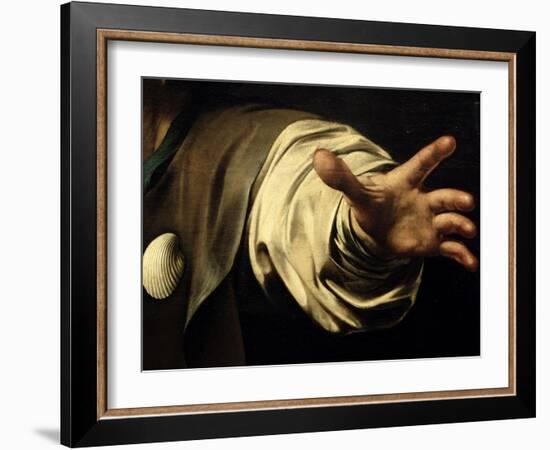 The Supper at Emmaus, 1601-Caravaggio-Framed Giclee Print