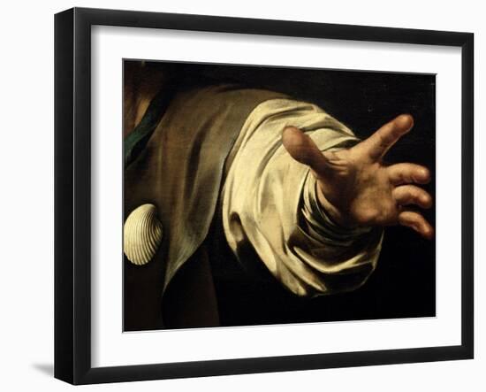 The Supper at Emmaus, 1601-Caravaggio-Framed Giclee Print