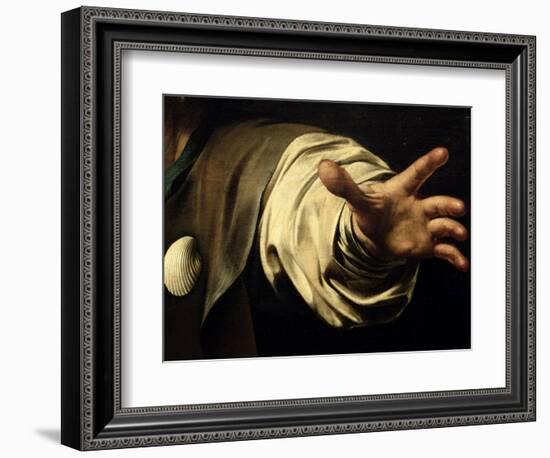 The Supper at Emmaus, 1601-Caravaggio-Framed Giclee Print