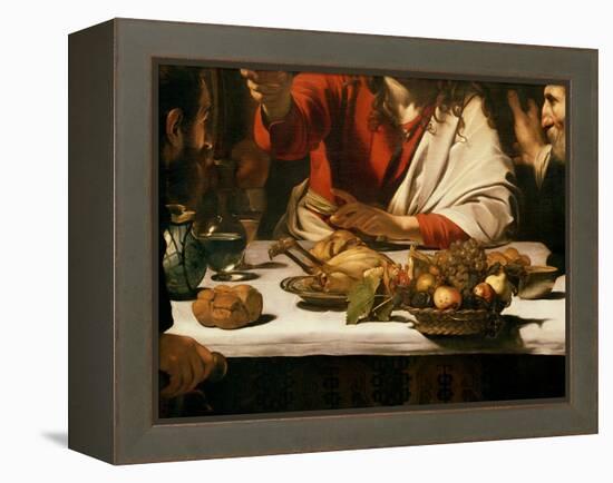 The Supper at Emmaus, 1601-Caravaggio-Framed Premier Image Canvas