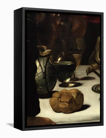 The Supper at Emmaus, 1601-Caravaggio-Framed Premier Image Canvas