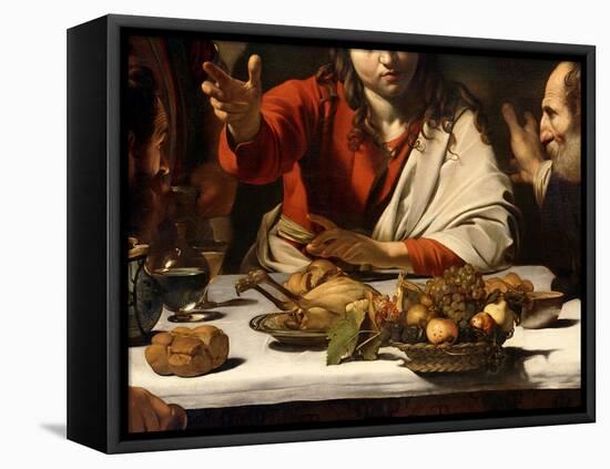 The Supper at Emmaus, 1601-Caravaggio-Framed Premier Image Canvas