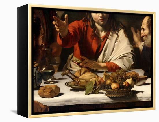 The Supper at Emmaus, 1601-Caravaggio-Framed Premier Image Canvas