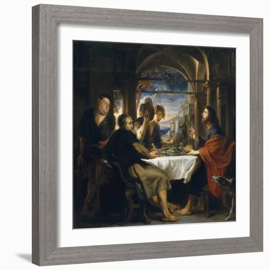 The Supper at Emmaus, 1638-Peter Paul Rubens-Framed Giclee Print